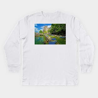 Westgate Towers and Gardens, Canterbury Kids Long Sleeve T-Shirt